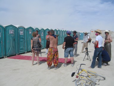 Porta-potty prize patrol