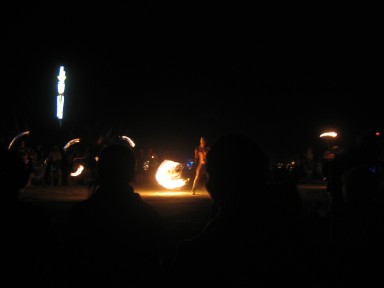 The only thing there's more of than spinning, is fire.